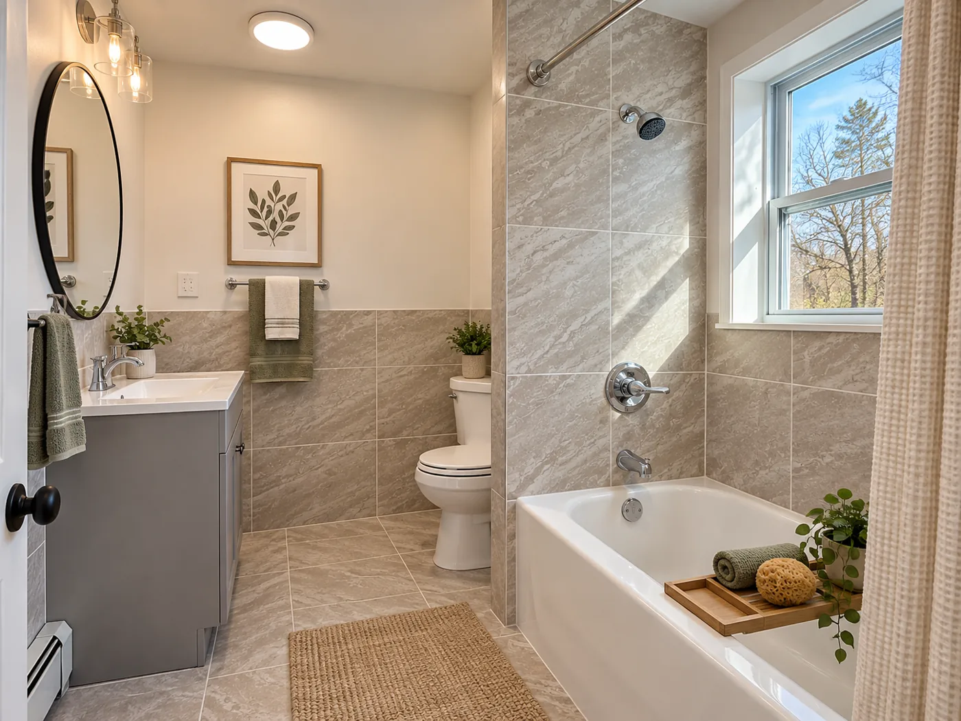 Economy conceptual bathroom renovation for 13 Cobblewood Road