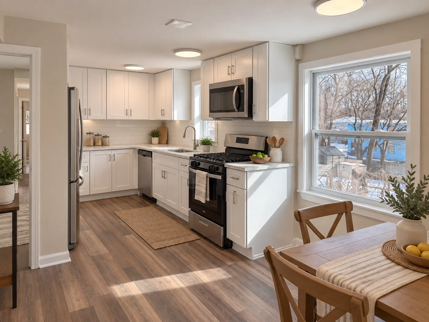 Economy conceptual kitchen renovation for 235 Parkside Avenue