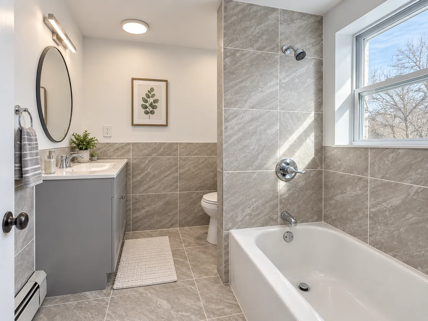 Economy conceptual bathroom renovation for 3 Lisa Court