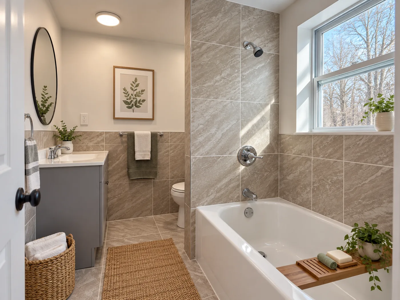 Economy conceptual bathroom renovation for 55 Millbrook Road