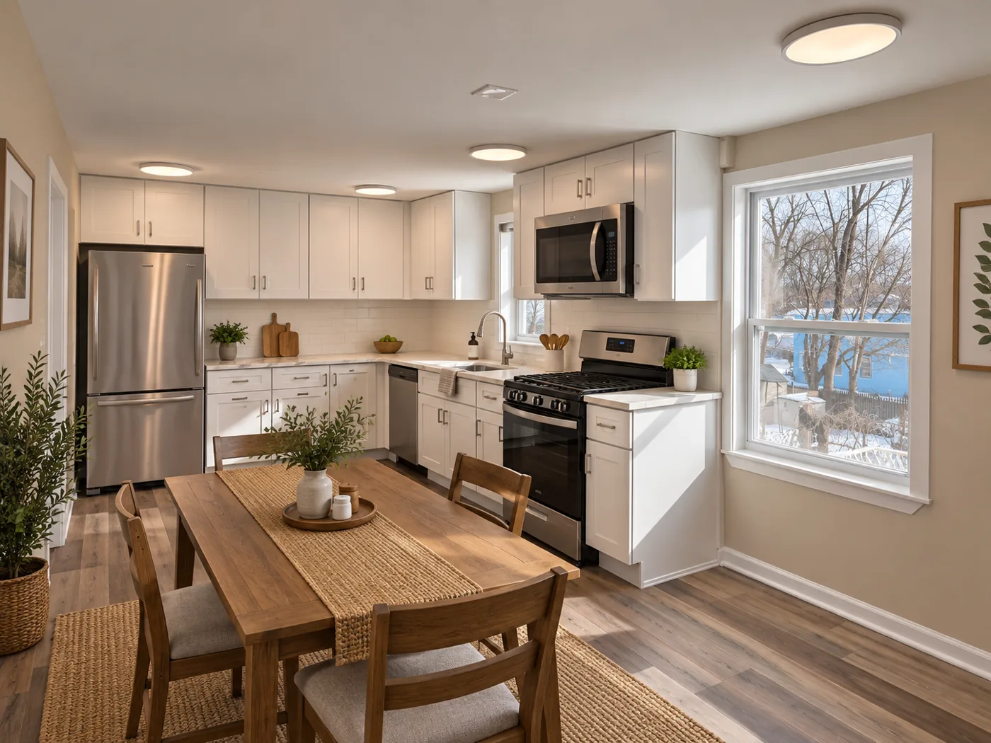 Economy conceptual kitchen renovation for 55 Millbrook Road